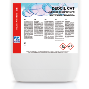 limpiador desinfectante bactericida y fungicida DEOCIL CAT 5L