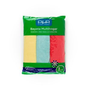 Bayeta Multihogar Microfibra PACK 3 PLA